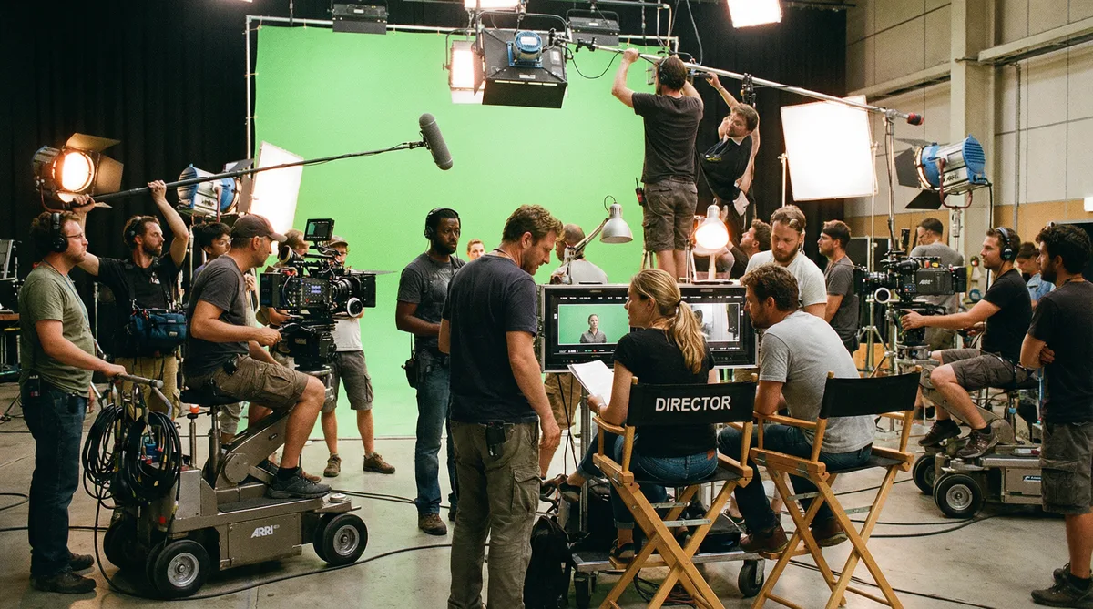 草莓视频国际影视合作拍摄现场实景